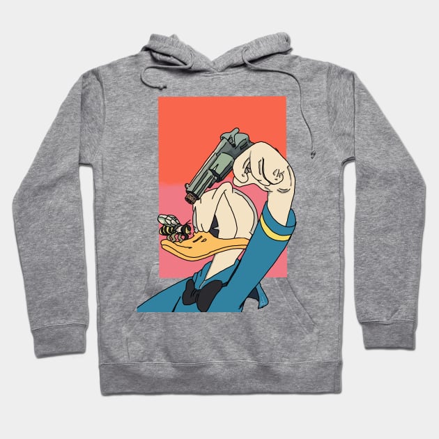 Donald Duck Retro Hoodie by ScarlettVisuals